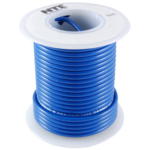 Hook Up Wire 600V Stranded 10 Gauge Blue 500 V426