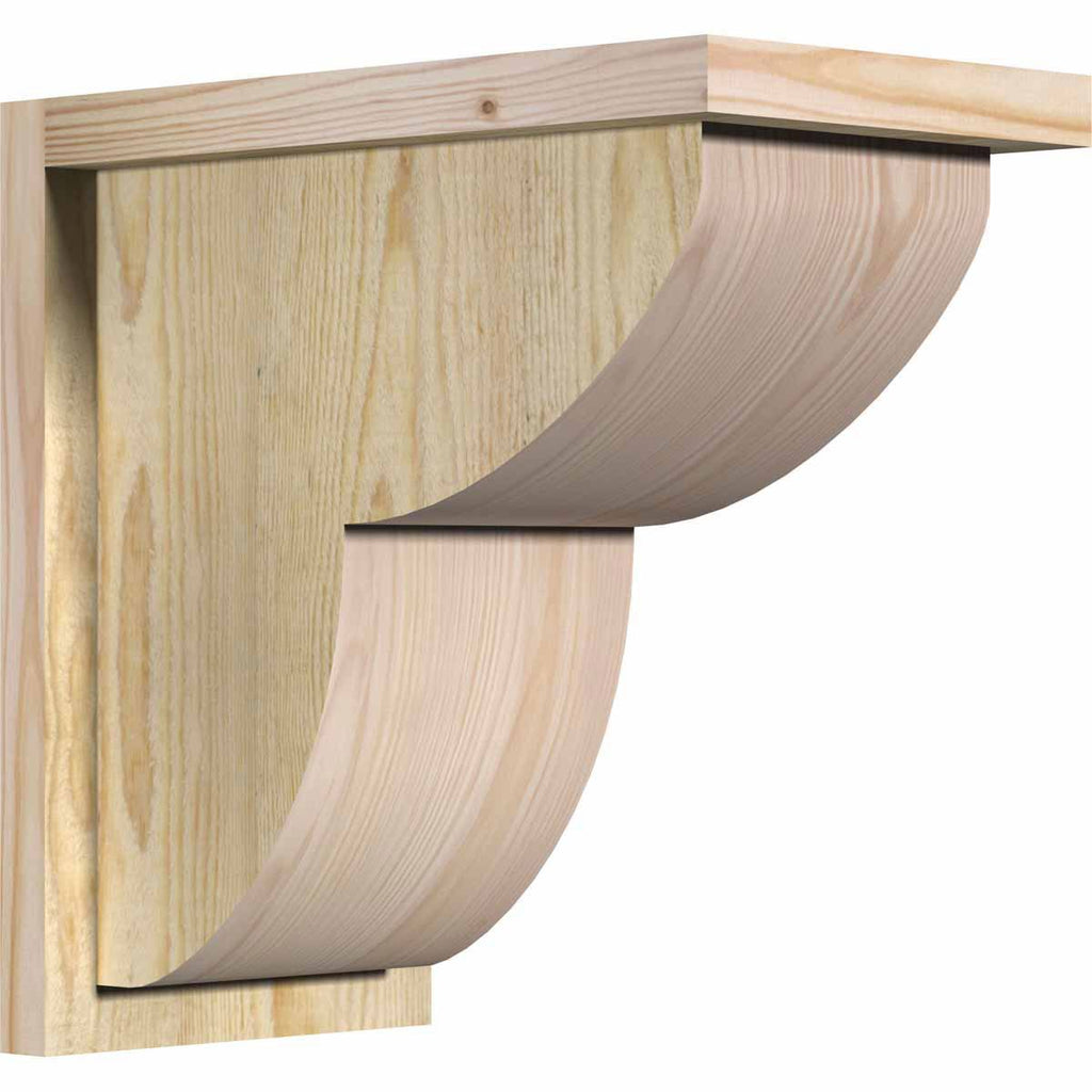 Rough Sawn Corbel with Backplate, Douglas Fir C24845