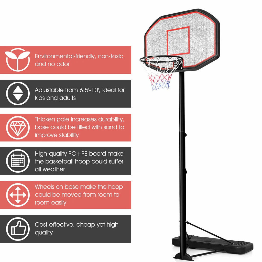 Adjustable Height Basketball Hoop System A760