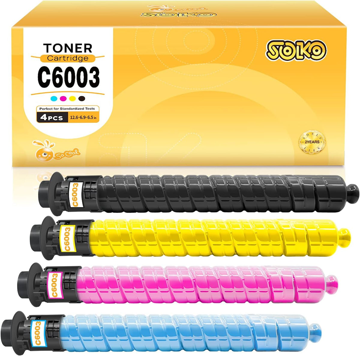 Remanufactured Toner Cartridge Set of 4 (1 Black 1 Cyan 1 Magenta 1 Yellow) Y1576