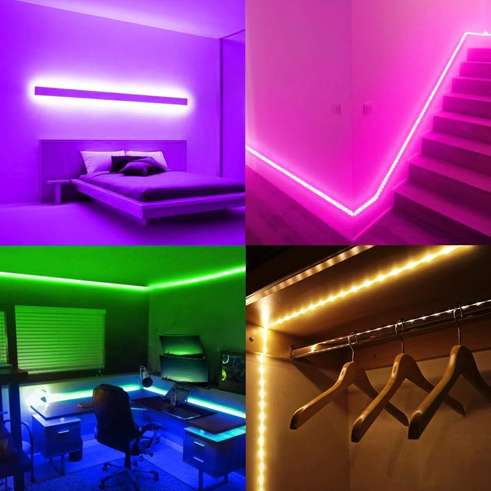 LED Strip Light 32.8ft with Remote and Power Supply X151047