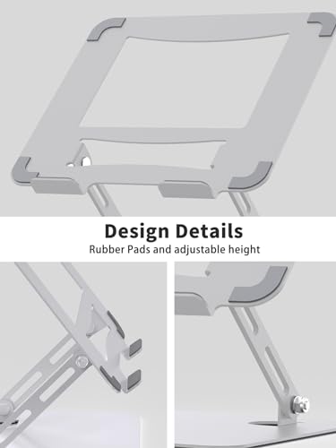 Black Adjustable Metal Laptop Stand Q5430