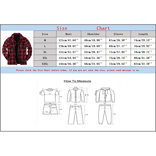 Mens Long Sleeve Sherpa Lined Flannel Shirt Jacket V1577