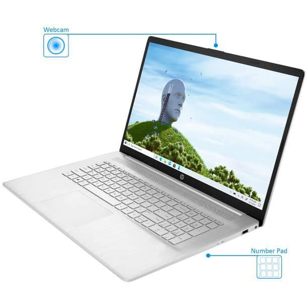 17.3 FHD IPS Laptop with Intel i7-1165G7 Processor 32GB DDR4 512GB NVMe SSD Natural Silver Windows 11 Pro L9672