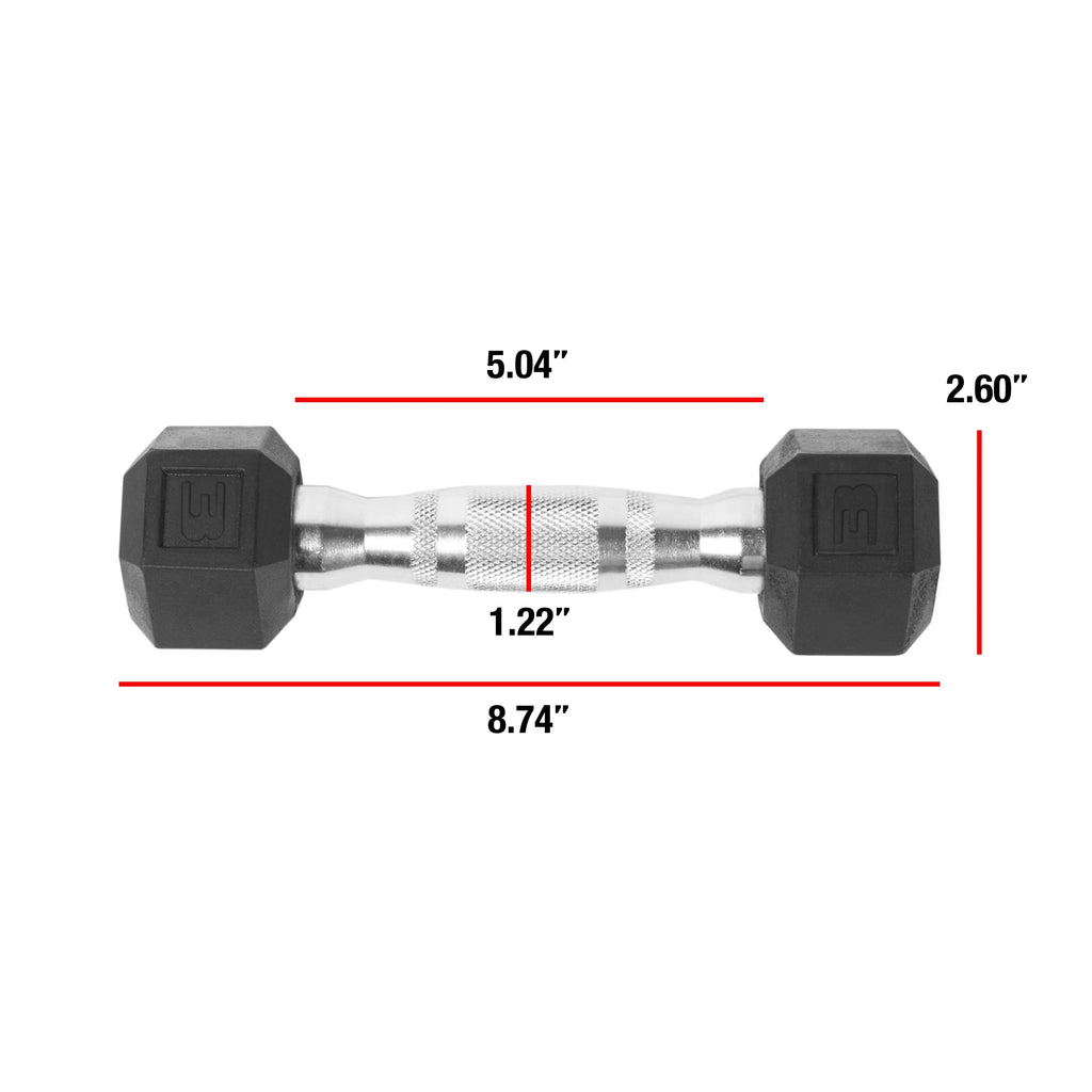 70lb Coated Hex Dumbbell B87634