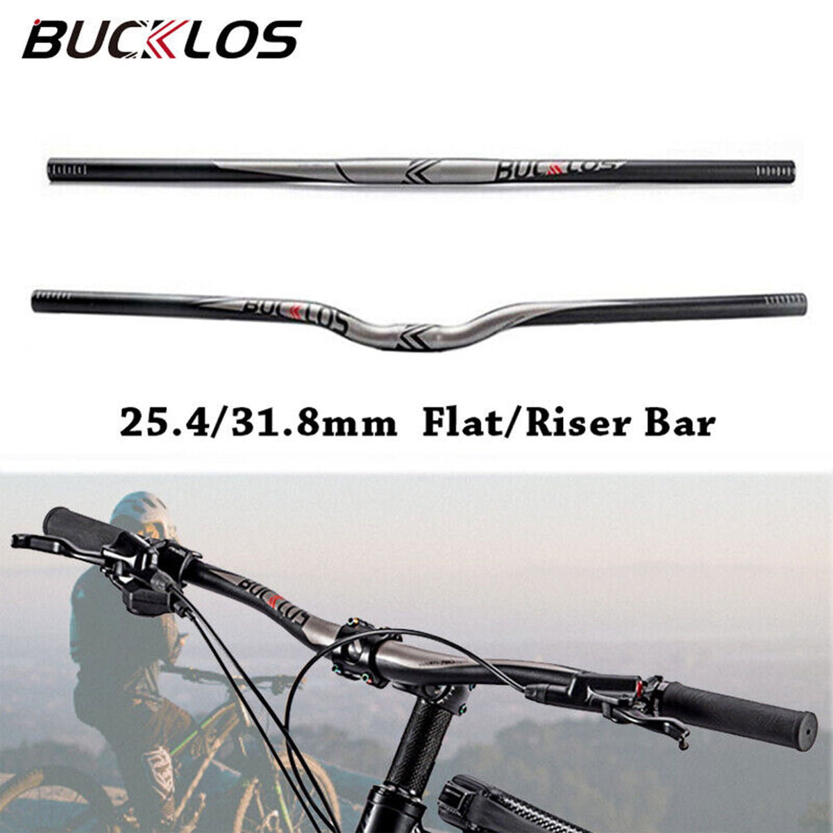 Aluminum Alloy Flat Riser Handlebar Z593