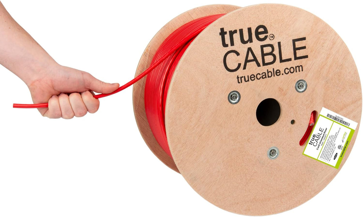 1000ft Yellow 23AWG Solid Bare Copper Bulk Ethernet Cable E9632