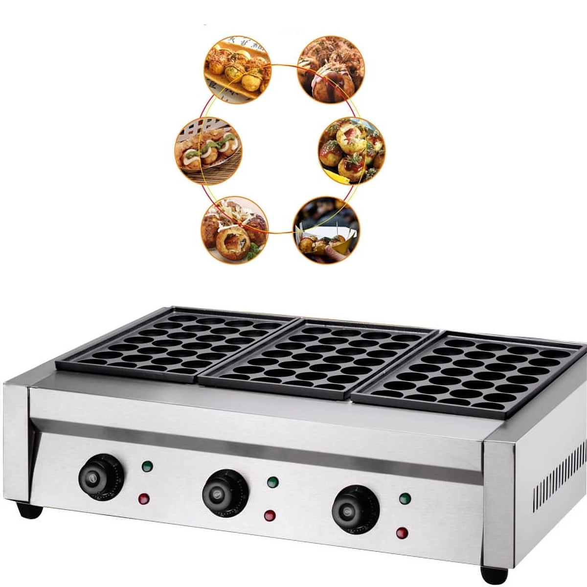 84pcs Takoyaki Maker Electric Octopus Maker Fish Pellet Grill Machine 220V Z51900
