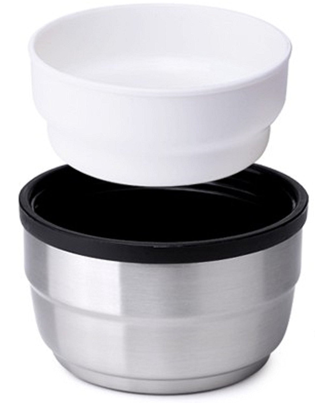 Large Stainless Steel Double Wall Vacuum Insulated Beverage Bottle with Plastic Drinking Mug J662