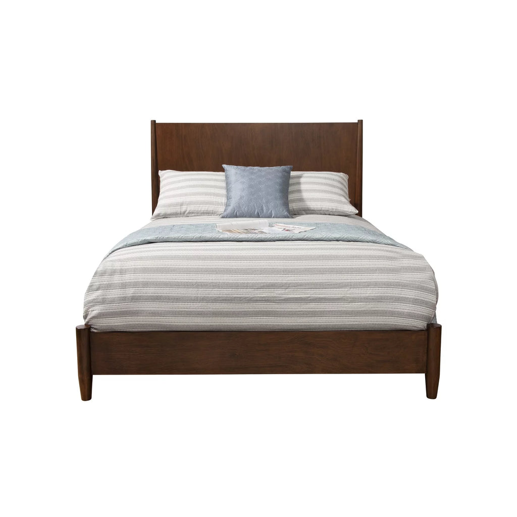 Gray Wood Full Size Panel Bed X306748
