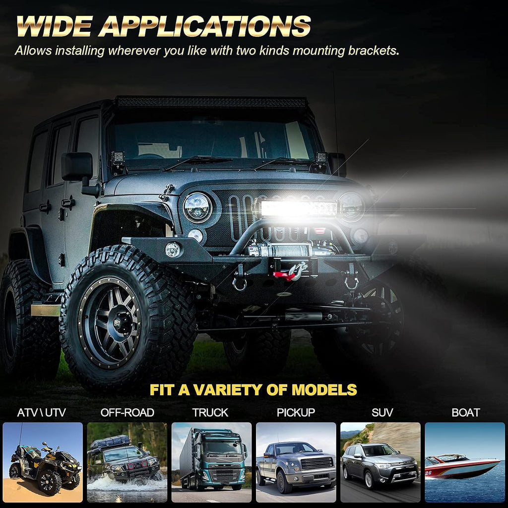 42 Inch 256W Dual Row LED Light Bar with Wiring Harness O91512