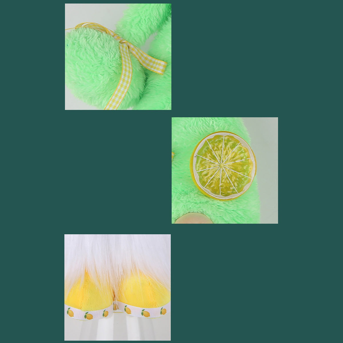 Lemon Doll Plush Dwarf Doll Home Decor O92772