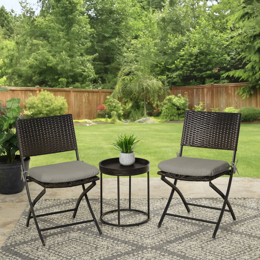 Navy Blue Rectangle Outdoor Seat Pad 2 Pack J6739