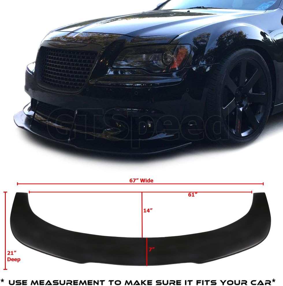 PU Front Bumper Lip Under Panel Diffuser Chin Spoiler C748