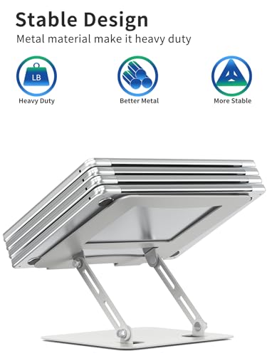 Black Adjustable Metal Laptop Stand Q5430