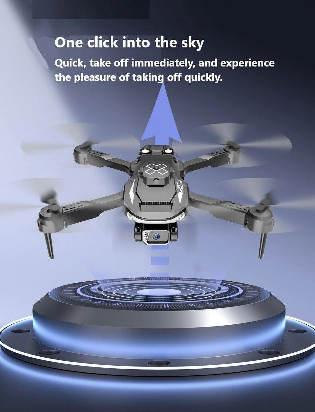 Foldable 5G 4K Drone with HD Dual Camera Orange I5904