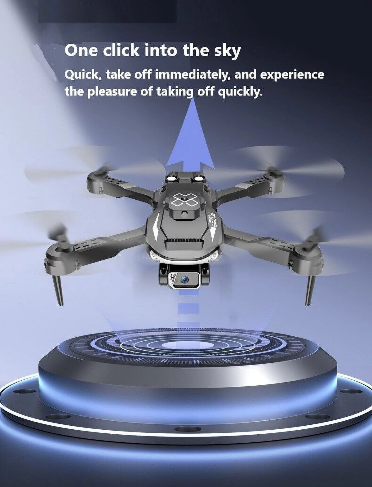 Foldable 5G 4K Drone with HD Dual Camera Orange I5904