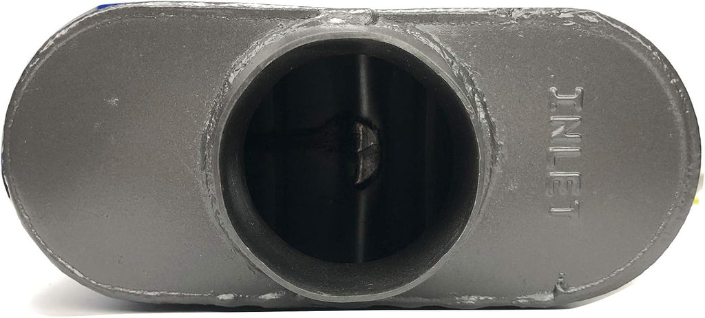 Pair of Single Chamber Performance Race Muffler 3" Center Universal Steel Muffler Pack of 2 Z71754