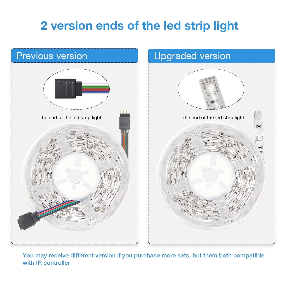 LED Strip Light 32.8ft with Remote and Power Supply X151047