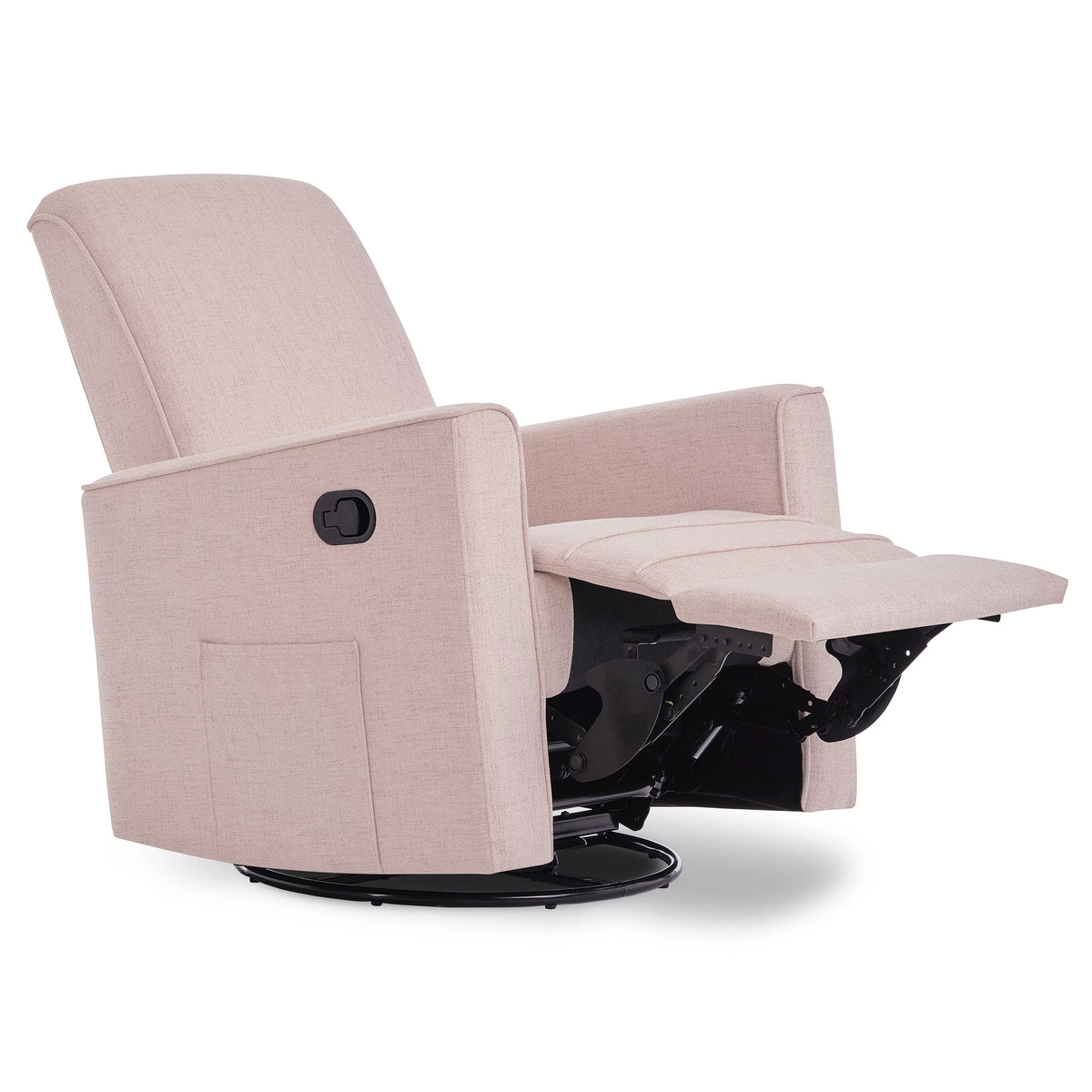 Rose Polyester Glider Recliner H80273