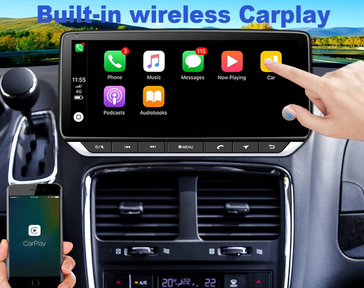 10.25inch Touch Screen Android Stereo with Wireless Carplay J518875