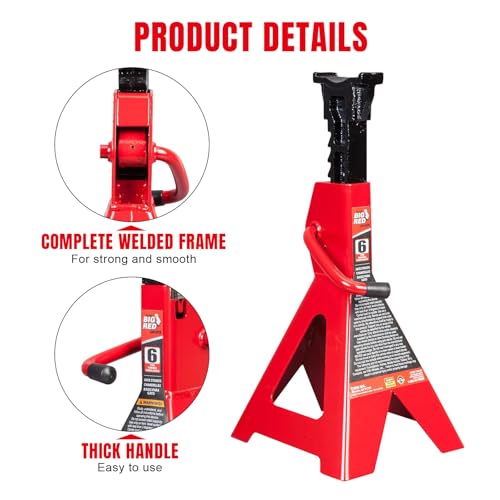 Heavy Duty Steel Jack Stands 3 Ton 1 Pair C22680