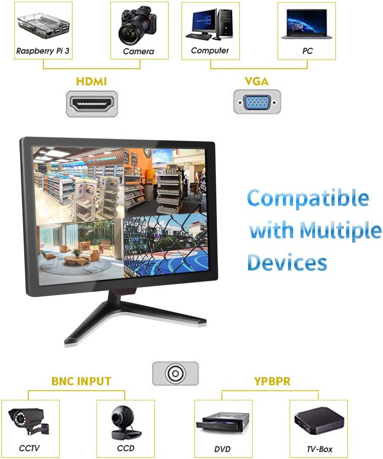 21.5 CCTV Monitor, 16:9 BNC Monitor 1920x1080 TFT LCD Display Y1527