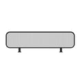 Striped Matte Glass Privacy Screen W468