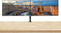 32-inch Curved 4K UHD IPS LCD Monitor, 2-Pack Bundle with Desk Mount Dual Monitor Stand W7654