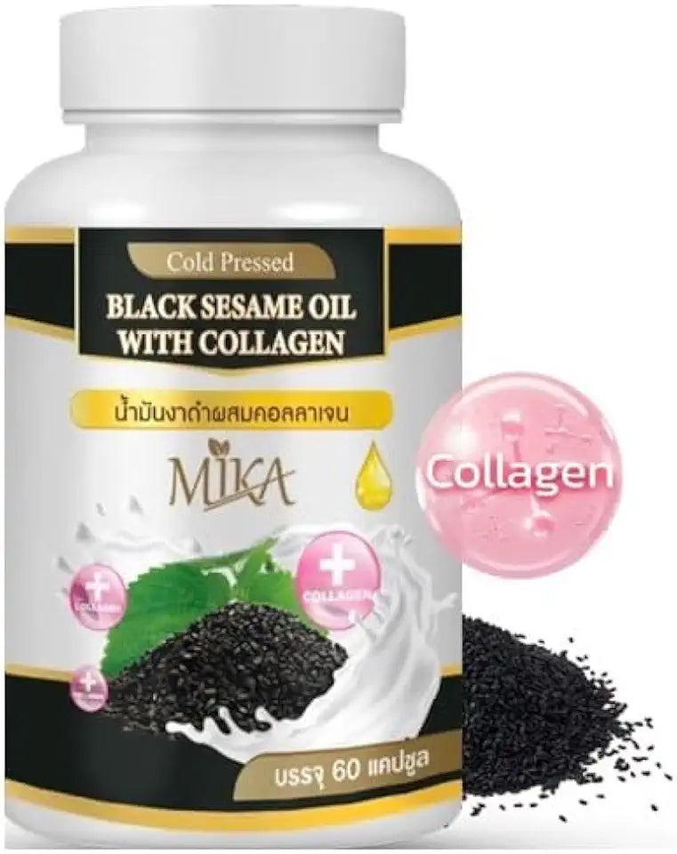 Black Sesame Oil Collagen 60 Softgels W31973