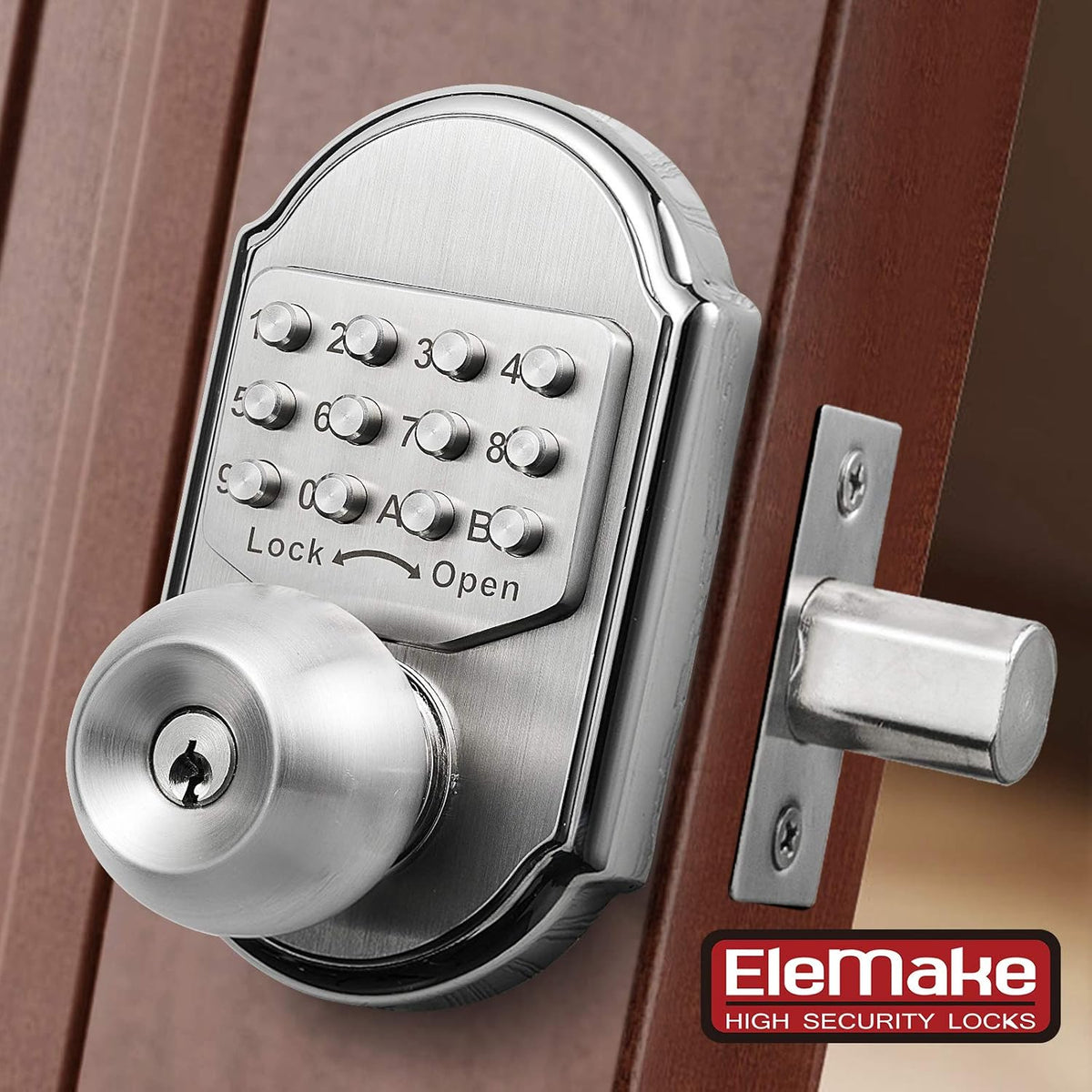 Keyless Entry Keypad Deadbolt Door Lock 304 Stainless Steel Mechanical N115