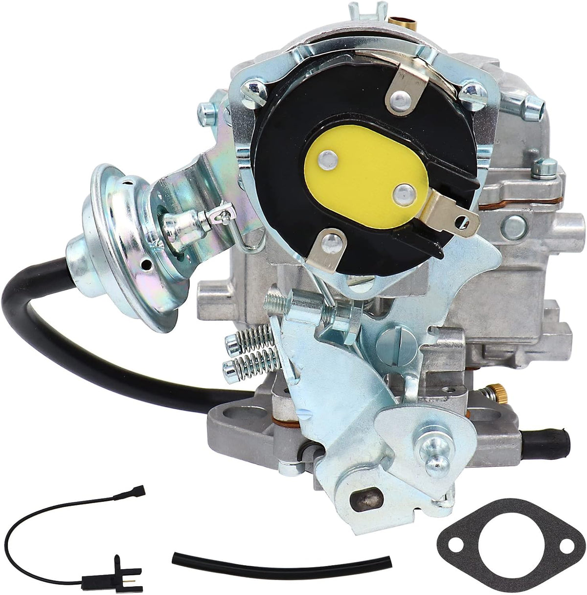 1 Barrel Carburetor for Ford 4.9L 300 Cu 4.1L 250 Cu 3.3L 200 Cu Engine, Automatic Choke With Gaskets Pack of 2 B5702