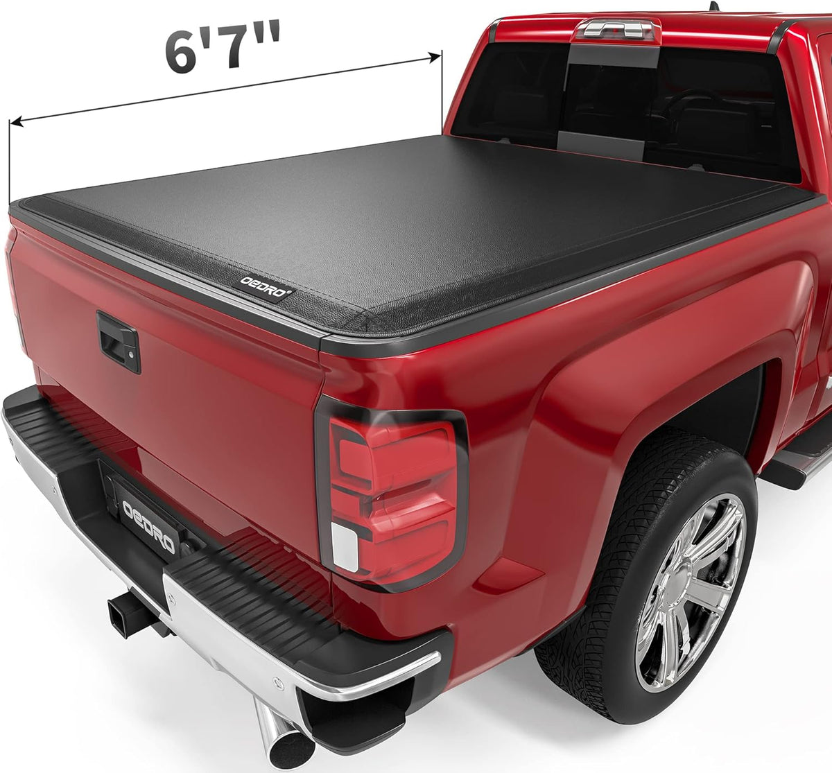 Quad Fold Tonneau Cover Soft Truck Bed Cover Y5195