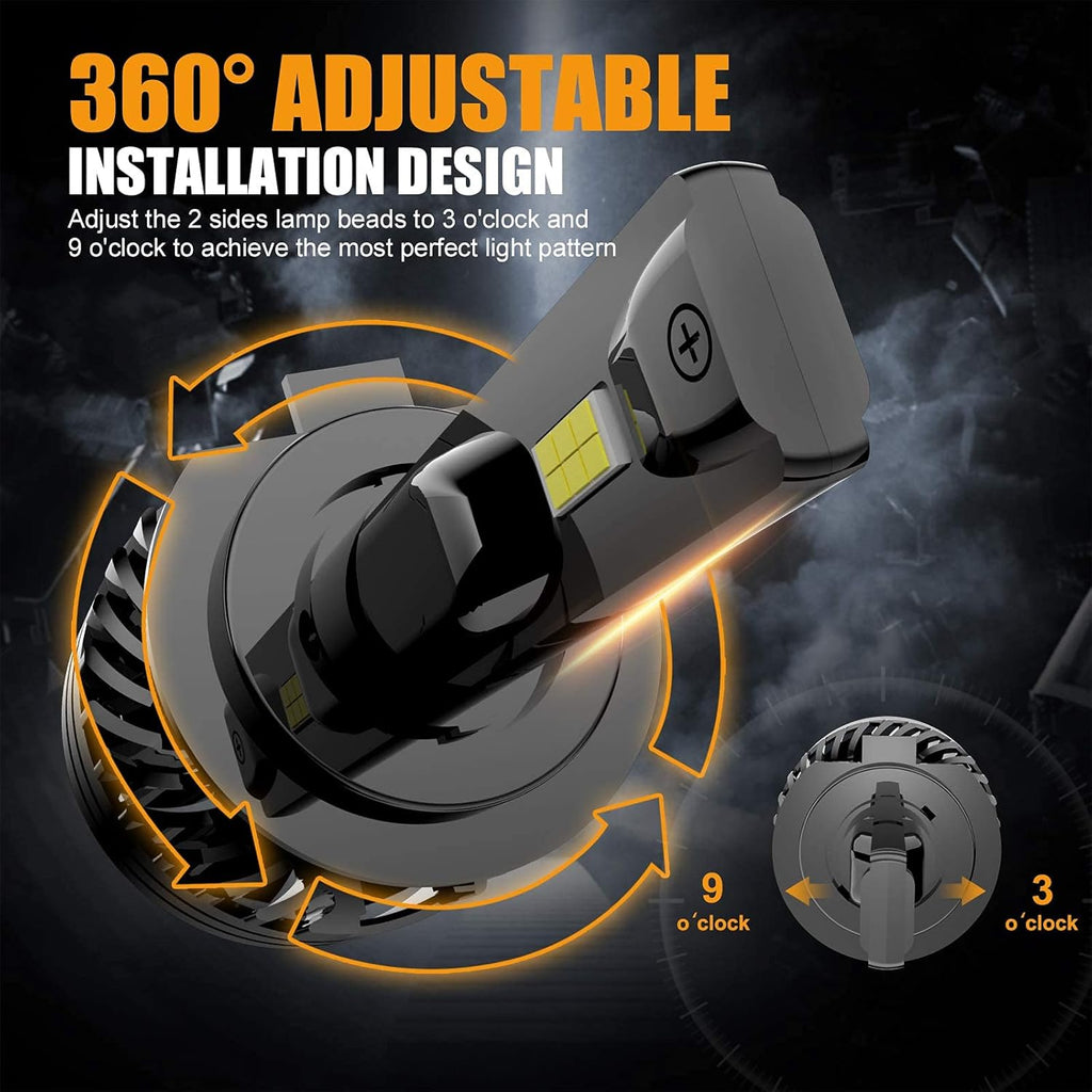 H7 LED Headlight Bulb 6000K Cool White 120W Pack of 2 I229927