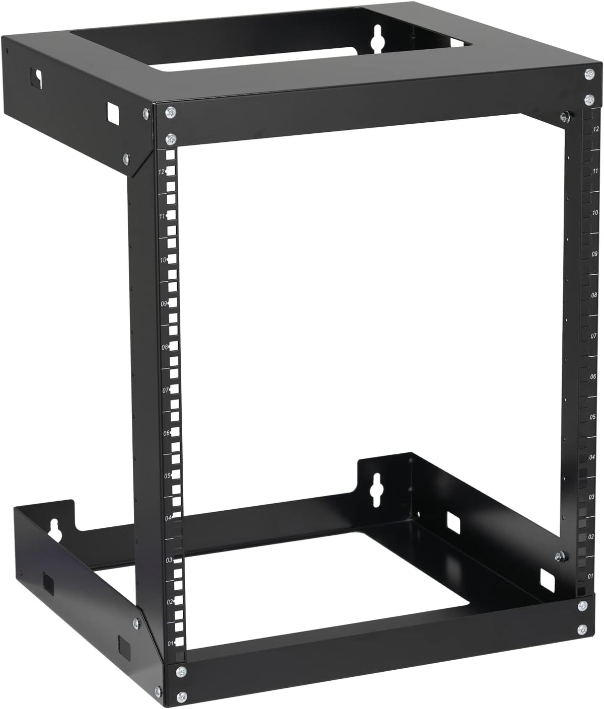 12U Wall Mount Open Frame 19" Server Equipment 18 inches Depth 2 Post Network Cabinet C46247