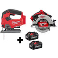 18V Lithium-Ion Brushless Cordless Jig Saw and 7-1/4 in. Circular Saw Y220