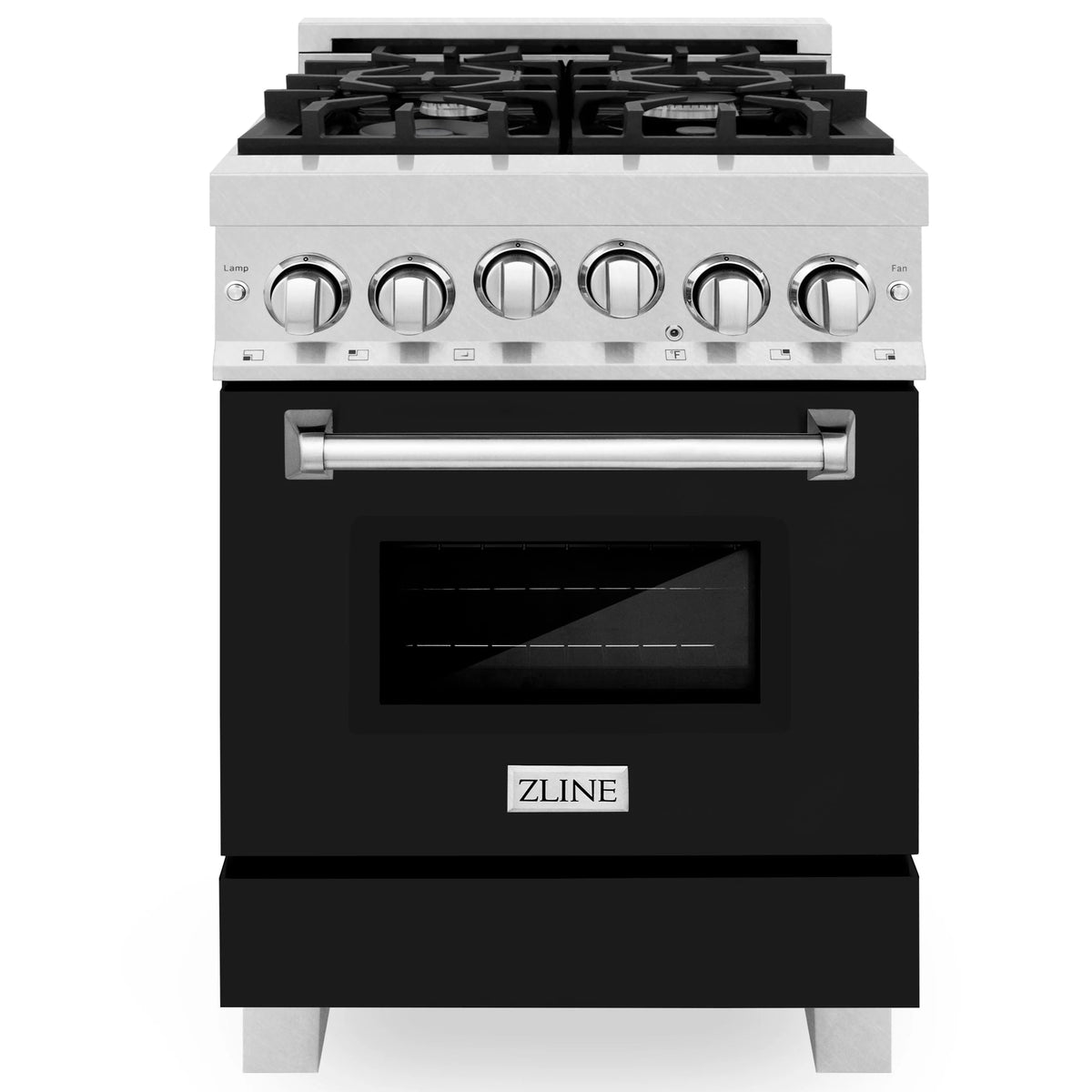 24 Inch Gas Range Stainless Steel Black Matte G713