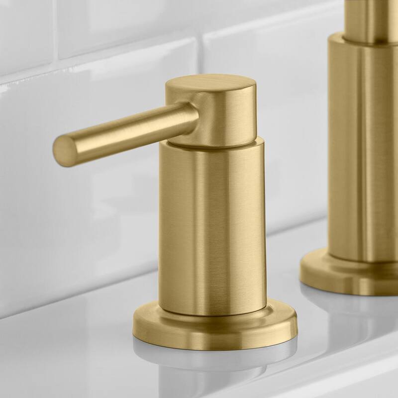 8 in. Widespread Double-Handle High-Arc Bathroom Faucet Matte Gold Z2266