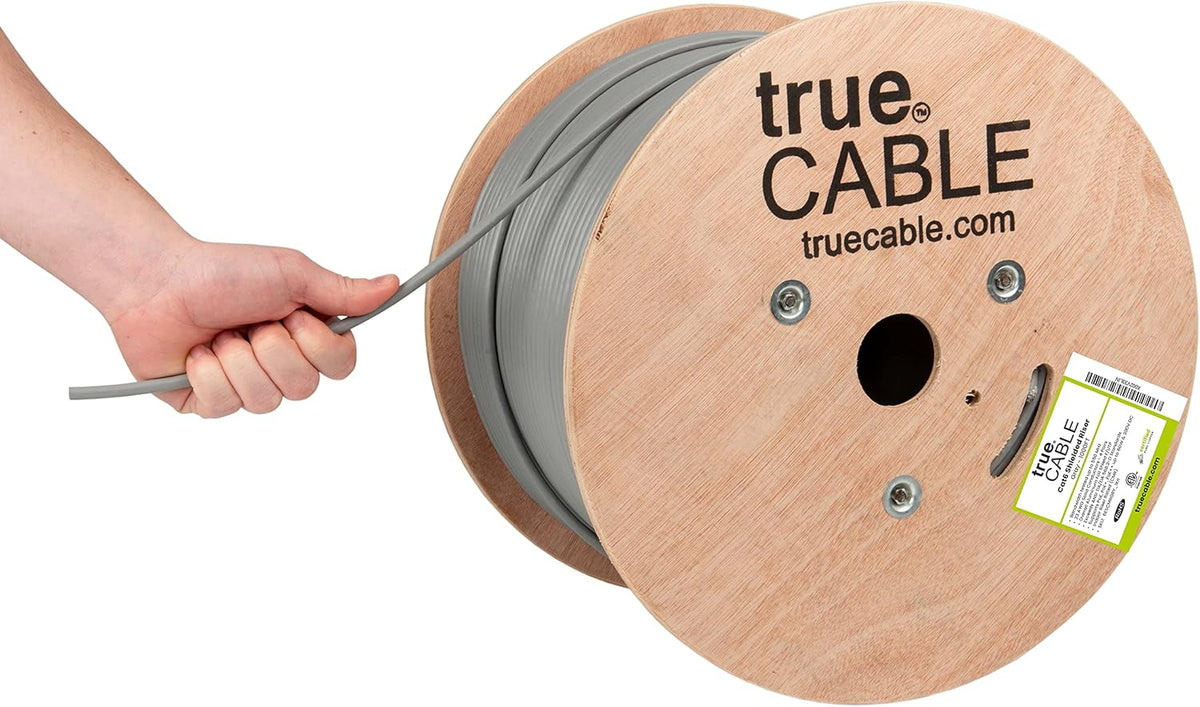 1000ft Yellow 23AWG Solid Bare Copper Bulk Ethernet Cable E9632