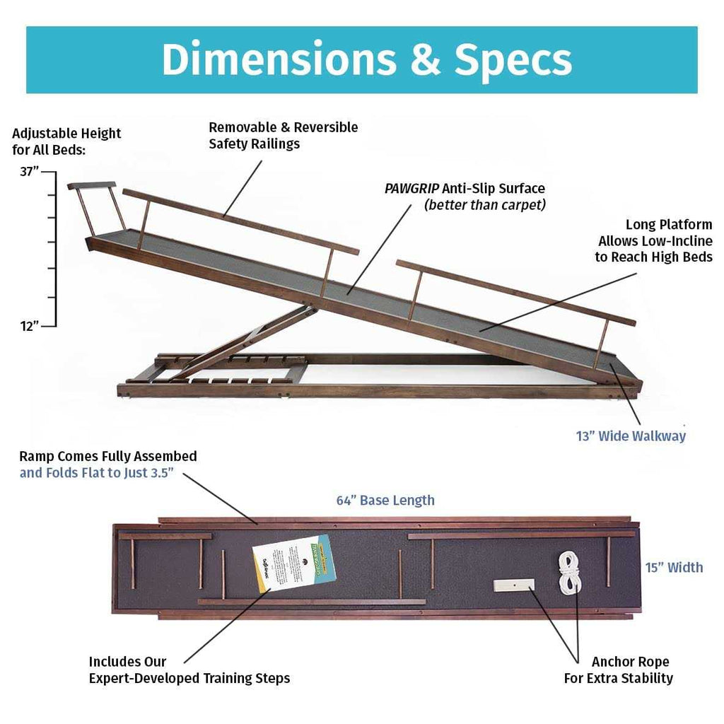 Small Dog Ramp for Beds L4129