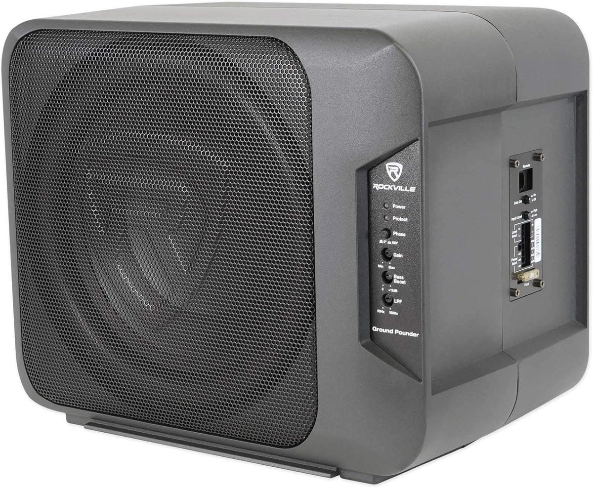 800w Powered Dual 10 Car Subwoofer Aluminum Enclosure J938