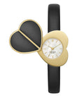 Black Leather Watch I942