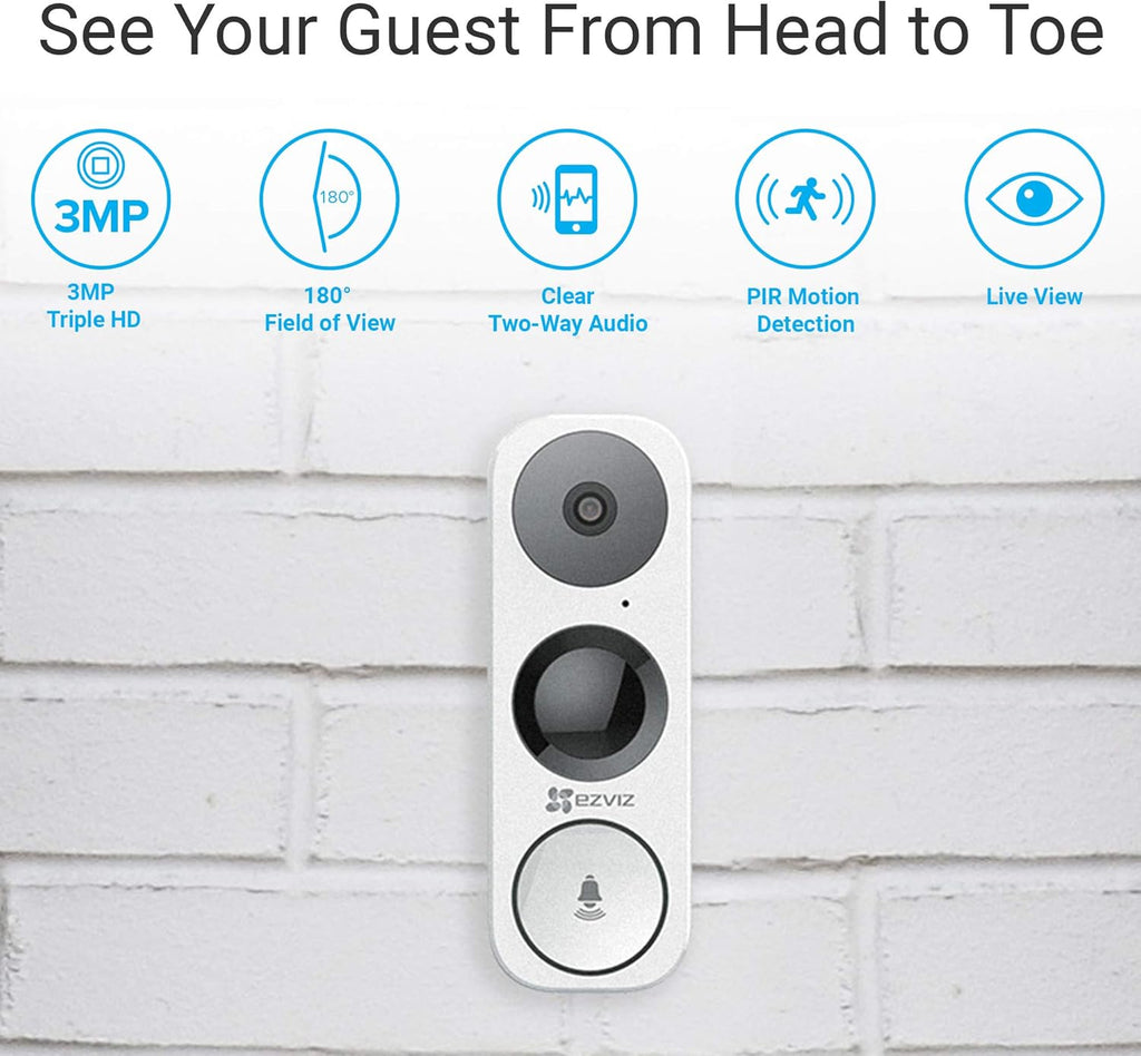 Wired WiFi Video Doorbell with Night Vision and Two-Way Talk I9938