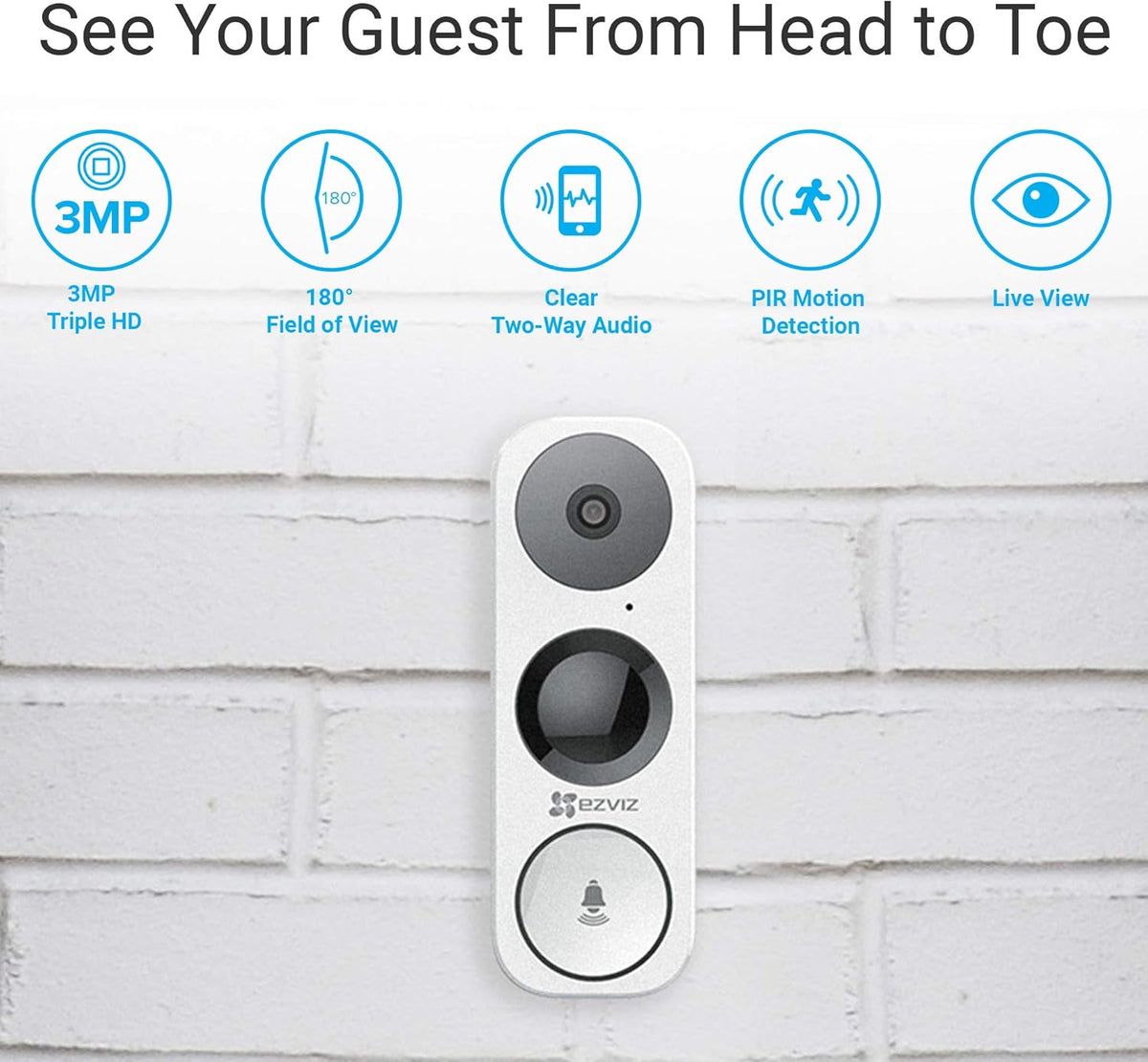 Wired WiFi Video Doorbell with Night Vision and Two-Way Talk I9938