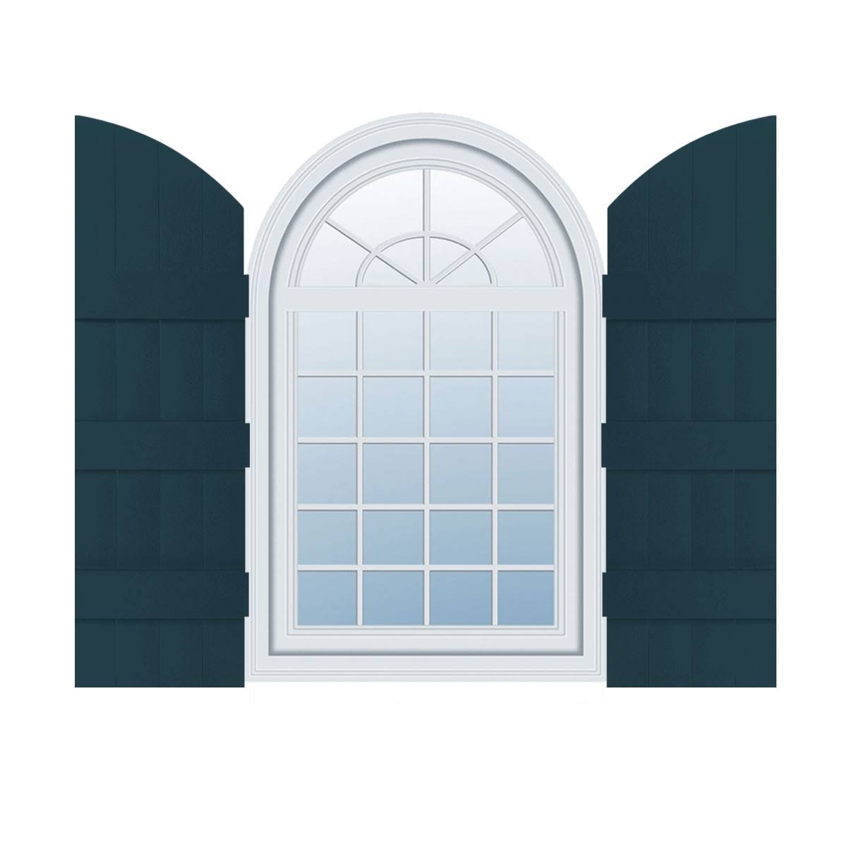 14 inchw x 81 inchh Vinyl Board-n-Batten Shutters P153646
