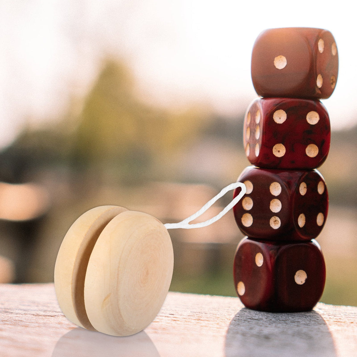10 Pcs Unfinished Wood Yo-yo A625782