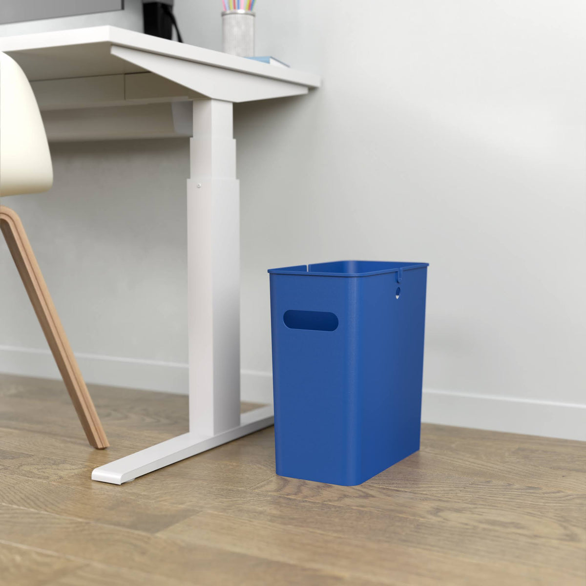 4.2 gal Polypropylene Trash Can with Handles, Pack of 6 W709