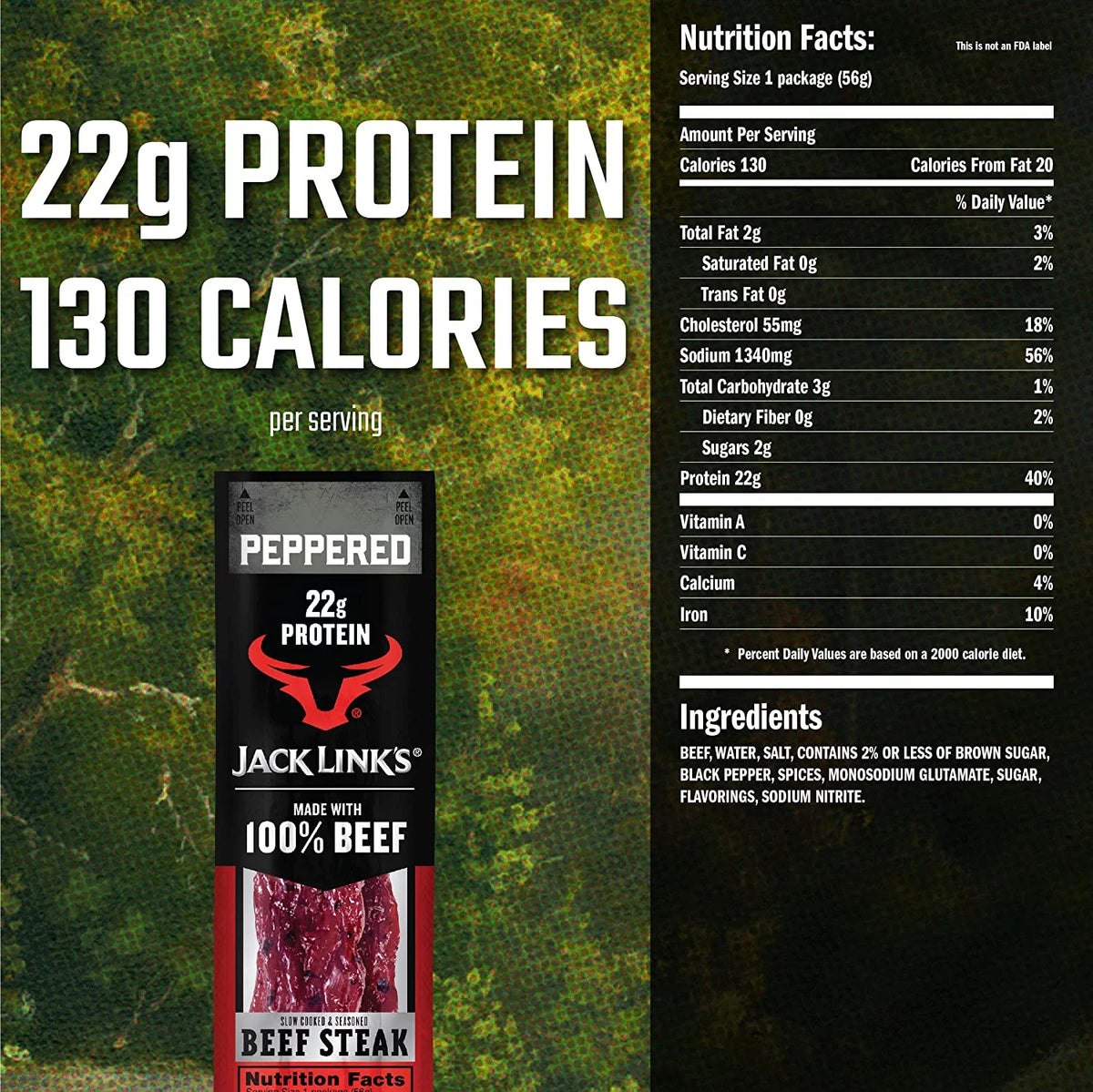 Peppered Beef Steak 12 Count 2 oz R924
