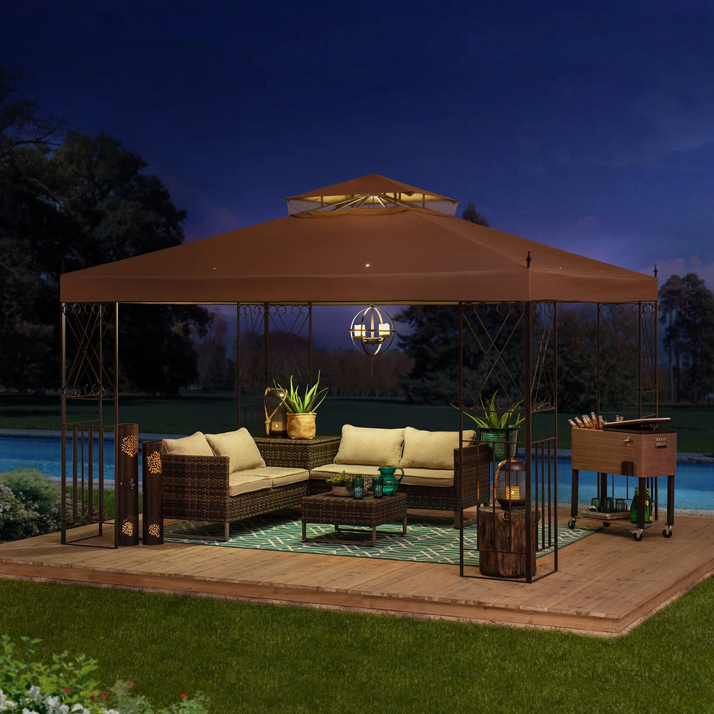 10 x 12 ft. 2 Tiered Steel Gazebo G160