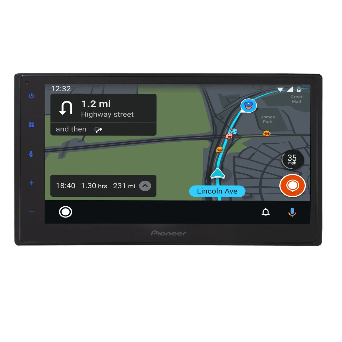 Double Din Digital Media Receiver with 6.8 Touchscreen and Bluetooth Z2428